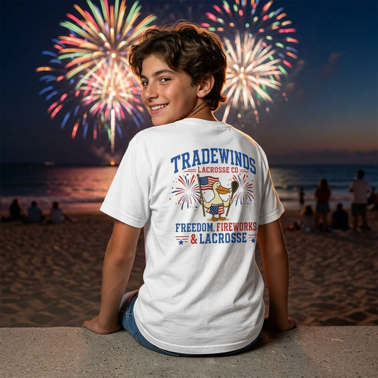 Freedom & Fireworks | TradeWinds Lacrosse Co. Youth Tee