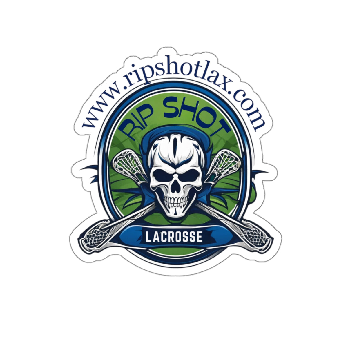 Skull and Bones Sticker - B/G