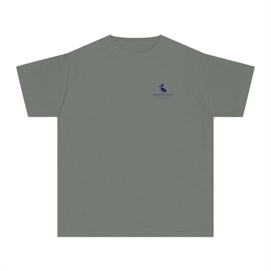Casual Beach Vibe Logo Tee | TradeWinds Lacrosse Co. Youth Tee