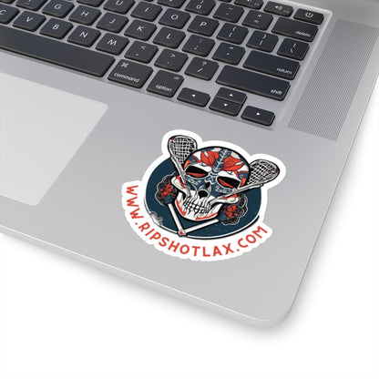Skull and Bones Sticker - R/B