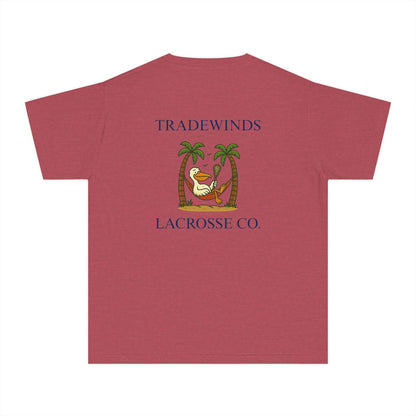 Casual Beach Vibe Logo Tee | TradeWinds Lacrosse Co. Youth Tee