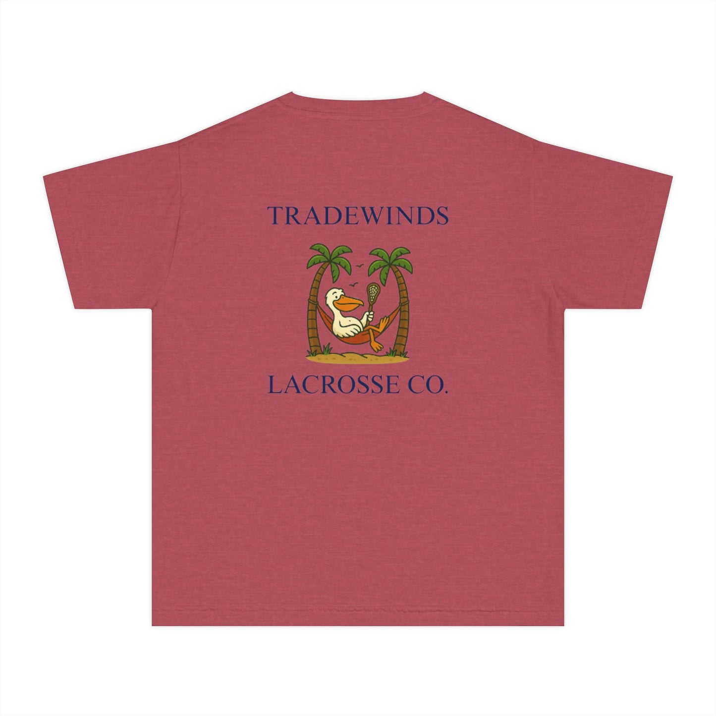 Casual Beach Vibe Logo Tee | TradeWinds Lacrosse Co. Youth Tee