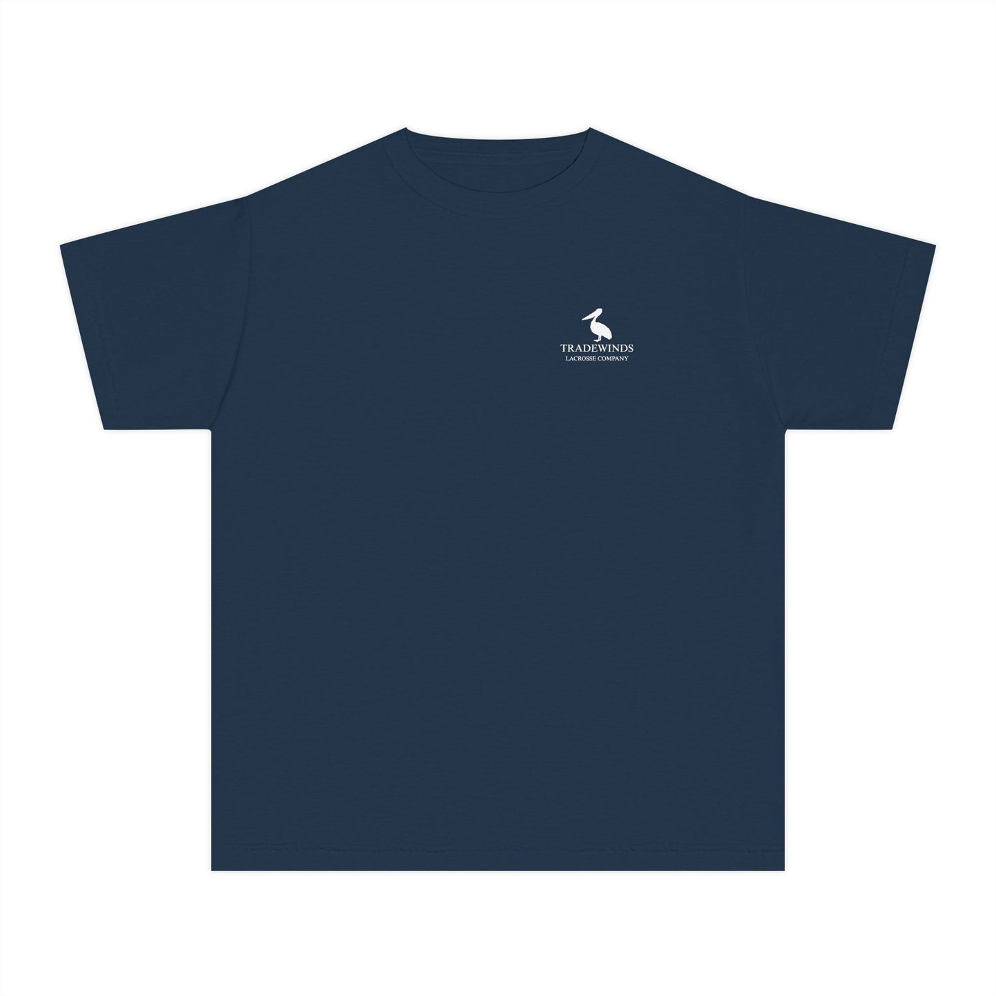 Casual Beach Vibe Logo Tee | TradeWinds Lacrosse Co. Youth Tee